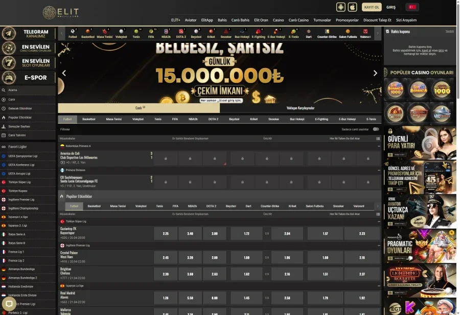 ElitCasino ekran görüntüsü